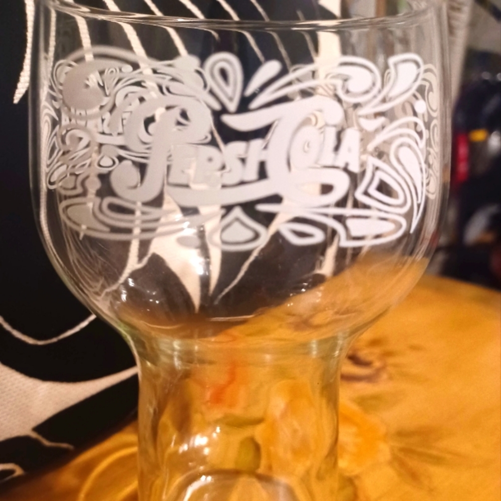 Set of 6 vintage Pepsi Cola glasses